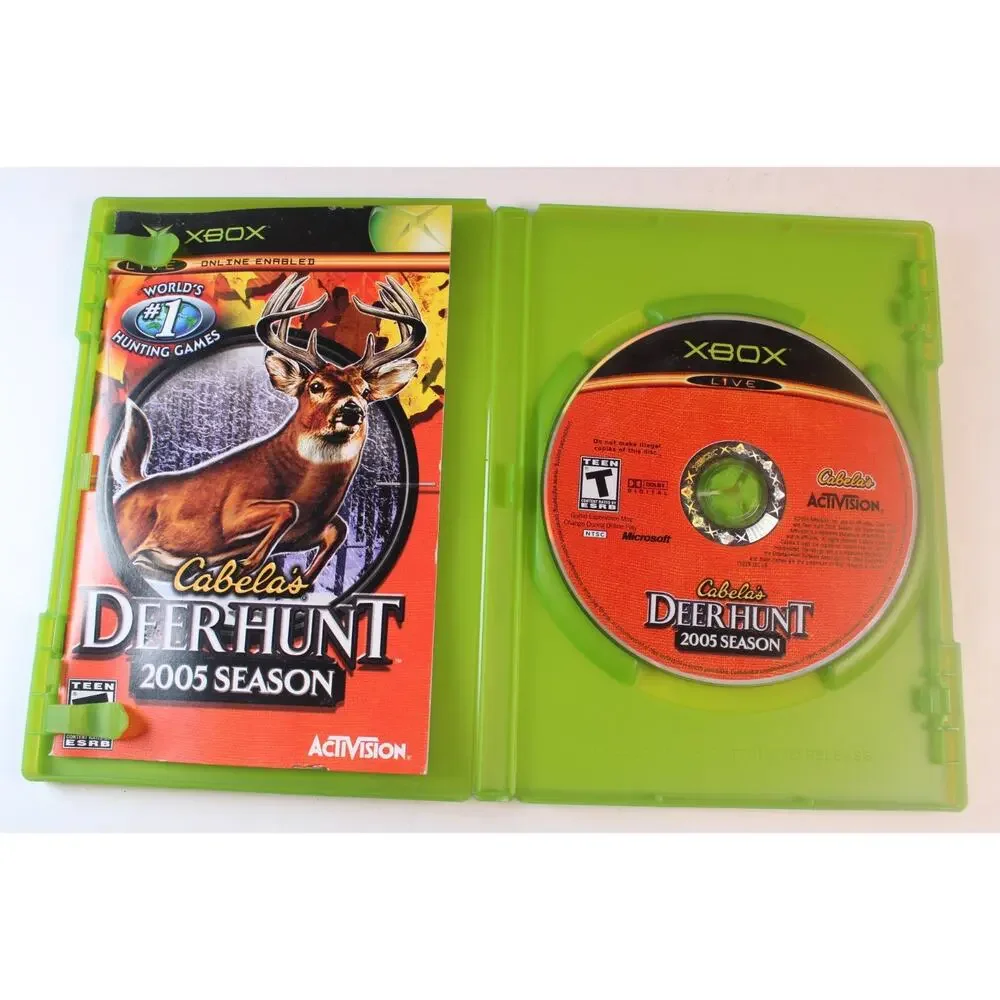 2 games Lot: Cabela’s Deer Hunt: 2005 + Big Game Hunter 2005 (Microsoft Xbox)
